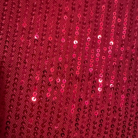 NWT   Chic Pink Special Occasion Sequined Top LINED   XLARGE   #E - Picture 7 of 10